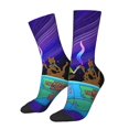 thumbnail image 2 of Saiise Scooby-Doo Funny Socks Men Women Adults Novelty Graphic Crew Tube Socks Crazy Design Casual Dress Socks for Sports,Running,Travel, 2 of 7