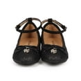 thumbnail image 4 of New Girl Link Talia-36K Hearts Mix Media Cap Toe Ankle Strap Ballet Flat Size, 4 of 5