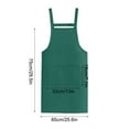 thumbnail image 4 of Fwttom Cotton Aprons for Women with Pockets - Chef Apron Adjustable Bib Waterproof, Breathable Kitchen Aprons for Cooking, Dishwashing, BBQ, Drawing, 4 of 5