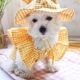 thumbnail image 2 of Pet Dog Teddy Grid Dress Cute Plaid Dress Clothes Princess, 2 of 5