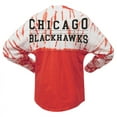 thumbnail image 3 of Unisex Spirit Jersey Red Chicago Blackhawks Crystal Half Dye Long Sleeve T-Shirt, 3 of 3