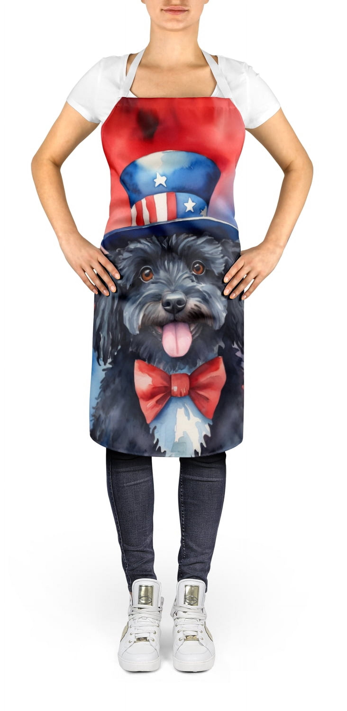 Puli Patriotic American Apron 27 in x 30 in