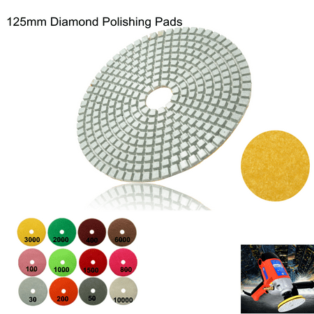 1Pcs Polishing Pads Wet/Dry Diamond Polishing Pads For Granite Concrete Marble Polish, Grit (Best Way To Polish Marble)