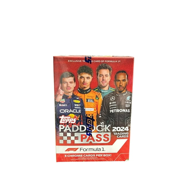 2024 Topps F1 Paddock Pass Caja Blaster - 6 paquetes con 5 tarjetas cada uno