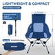 thumbnail image 4 of Silla de camping MARCHWAY ligera y plegable con respaldo alto (azul), 4 of 7