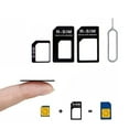 Sim Card Adapter Nano Micro - Standard 4 in 1 Converter Kit with Steel ...