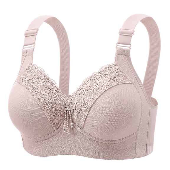 Ahdbta Womens Full Coverage Bras Pure Soft Comfort Lace Everyday Sleep Bra Wirefree Unpadded Push Up Lifting Bralette