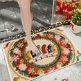 thumbnail image 6 of Virelaxpo 16x24In Christmas Door Mat Embroidery Style Floor Mat Holiday Decor Carpet Entrance Door Household, 6 of 6
