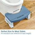 thumbnail image 6 of Toilet Stool, Poop Stool for Adults, 7 Inch Portable Toilet Potty Stool, Collapsible Step Stool for Bathroom Potty Support（Blue）, 6 of 7