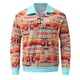 thumbnail image 5 of Sudaderas con bolsillos ligeros con estampado geométrico gráfico para hombre a la moda Pompotops  oipoqjl19066, 5 of 6