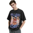 thumbnail image 3 of Men's Britneys Music Spears T-Shirt Washed Vintage Loose Short Sleeve Tee Top 146, 3 of 7