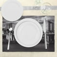 thumbnail image 3 of Ambesonne Scenery Place Mats Set of 4, NYC in Black and White, Standard Size, Grey, 3 of 6