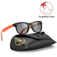 thumbnail image 1 of Flexible Kids Sunglasses Polarized Unbreakable Toddler Sun Glasses for Baby Boys and Girls UV400 with Case, Age 2-8 (Black/Orange), 1 of 8