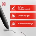 thumbnail image 3 of Bolígrafos de gel TRU RED 0,7 mm tinta negra retráctiles, paquete de 12, 3 of 8