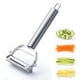 thumbnail image 2 of Cortador de papas fritas de acero inoxidable Yeacher cortador manual de grado comercial incluye 2 tamaños de cuchillas, 2 of 8