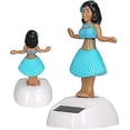thumbnail image 2 of Hula Girl Dashboard Doll Durable Easy Use Environmental Protection Interesting Solar Powered Dancing Decoration For Car For Home For Adults(blue), 2 of 5