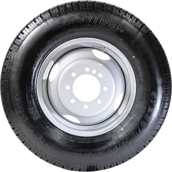 Taskmaster Tire/Wheel Assembly A16RTK477HDM Tire/Wheel Assembly; Provider; 16 Inch Diameter x 6 Inch Width; 8 x 165.1 Millimeter/8 x 6.50 Inch Bolt Pattern; Modular; 2 Piece Welded Steel Construction