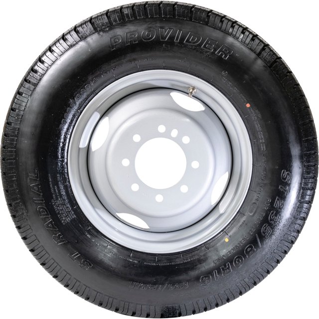 Taskmaster Tire/Wheel Assembly A16RTK477HDM Tire/Wheel Assembly; Provider; 16 Inch Diameter x 6 Inch Width; 8 x 165.1 Millimeter/8 x 6.50 Inch Bolt Pattern; Modular; 2 Piece Welded Steel Construction