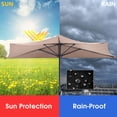 thumbnail image 6 of Costway 97.20 Inches Beige Patio Umbrella, Water-Resistant, 6 of 9