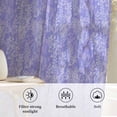 thumbnail image 6 of Purple Flowers Semi Sheer Curtains Drapes for Living Room, Bedroom, French Doors Window 54 Inches Long, Spring Vintage Flowers Country Plants Rod Pocket Chiffon Curtain Drapery Voile Draperies Panel, 6 of 8