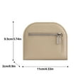thumbnail image 7 of Womens Wallet 4.33x0.9x3.74in Slim Minimalist Front Pocket Credit Card Holder, Small Zip Wallet Credit Card Wallet(Khaki), 7 of 7
