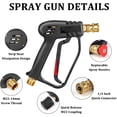 thumbnail image 2 of 4000 PSI Pressure Washer Gun with 5 Interchangeable Spray Nozzles, Jet Wash Gun with 1/4" Quick Connector, 2 of 5