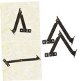 thumbnail image 3 of OHOIOLLA 2Pcs Rotatable Support Hinges for Furniture Decorative and Durable Coffee Color, 3 of 8