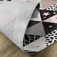 thumbnail image 4 of Ambesonne Pink Place Mats Set of 4, Fashion Design Starry Triangle, Standard Size, Dimgray Pale Taupe Rose, 4 of 5