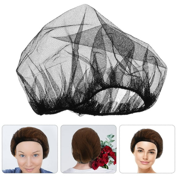 OUNONA 50pcs Nylon Hair Net For Wig Cap And Food Service Comfortable And Soft Wig Cap Net For Kitchen Home And Salon With Easy To Clean