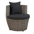 thumbnail image 5 of Alaterre 2-Person Wicker Patio Set – 3-Piece Outdoor Furniture with Chairs & Glass Top Table, Gray, 5 of 12