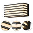 thumbnail image 3 of 2-Pack Modern Black Aluminum LED Outdoor Indoor Wall Lights, 3 of 9