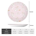 thumbnail image 2 of Daiia Rainboe And Rabbit Printed Pattern Ceramic Plate Dinner Plates Bone China Decorative Plates with Display Stand Art Ceramic Ornaments for Wall Hanging Decoration-7in, 2 of 6