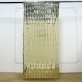 thumbnail image 2 of BalsaCircle Metallic Champagne Rectangle 6 feet Foil Tassels Fringe Backdrop Curtains Party, 2 of 8