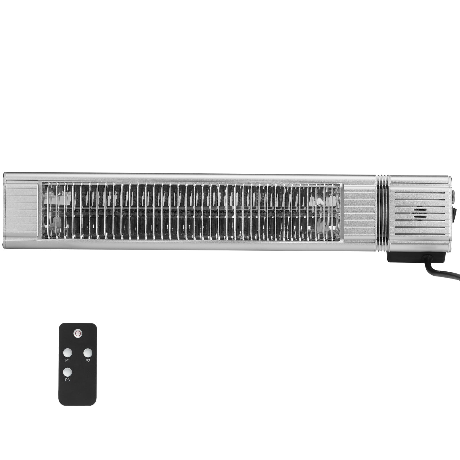 SKYSHALO Infrared Heater, 1500W Electric Space Heater with Remote, IP65 Carbon Infrared Heater for Outdoor, 3 Settings, Suitable for Porch, Patio, Dining, Studio, Backyard, Garage, Wall Mounted