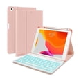 thumbnail image 1 of Funda de teclado para iPad 9, 8 o 7 - Teclado Bluetooth rosa, 1 of 4