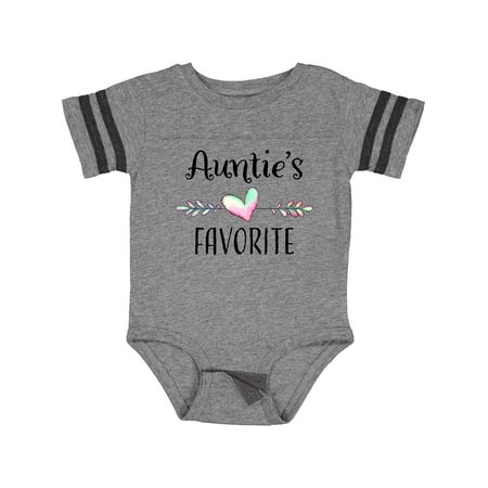 

Inktastic Aunties Favorite- Heart Grandchild Boys or Girls Baby Bodysuit