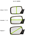 thumbnail image 3 of Burco 2622RSG Driver Side Flat Replacement Mirror Glass for Ford Mustang, 3 of 4