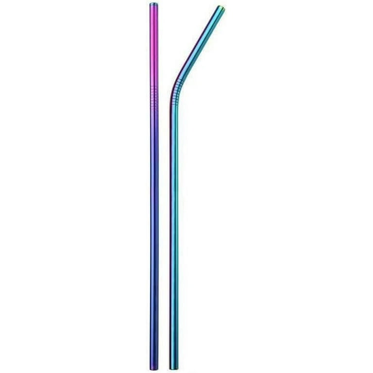 Rainbow Metal Straws