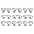 thumbnail image 1 of Uxcell 15 Pcs Metal Stud Rivets 10mm Bear Shape Decoration Screw Back Studs, Silver, 1 of 6
