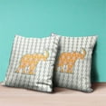 thumbnail image 3 of Amrita Sen Designs  18 x 18 in. Elephant Silhouette Duo Suede Blown & Closed Pillow - Multi Color, 3 of 5