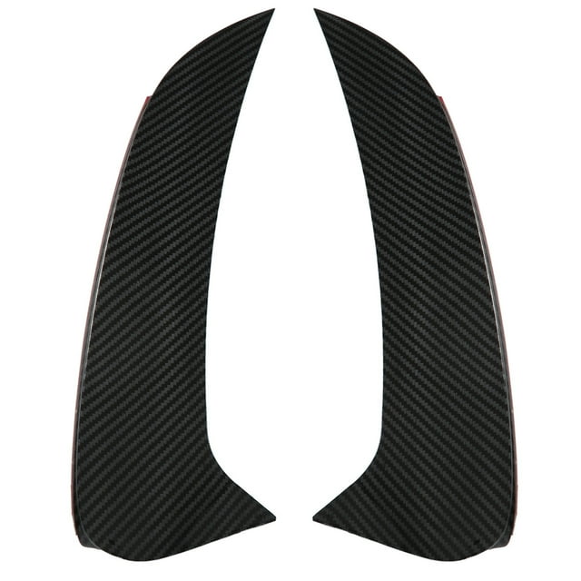 Rear Bumper Canard,2pcs Carbon Fiber Style Rear Bumper Air Vent Trim Rear Bumper Spoiler Power Packed Performance