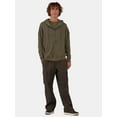 thumbnail image 4 of No Boundaries Hooded Thermal Shirt Hoodie, Men's & Big Men's, Sizes XS-5XL, 4 of 5