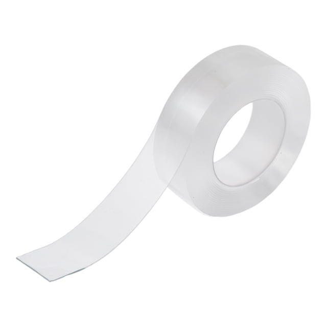 Unique Bargains 1 Rouleau de Ruban Adhésif Réutilisable Transparent pour Voiture/bébé Nano Double Face 9.84 Pieds x0.79"x0.04 Pouces