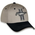 thumbnail image 3 of Ford Mustang Tri-Bar Gray and Blue Cotton Hat - Adult, 3 of 6