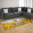 thumbnail image 3 of Vintage Labrador Retriever Says Hello Mother's Day Summer Sunflower Field Indoor Rug Lab Dog Lover Gifts Carpet Living Bed Room Sofa Home Decor - 12005, 3 of 5