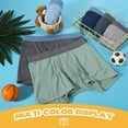 thumbnail image 6 of 6-Pack Bamboo Boys’ Boxer Briefs 16-18Y – Moisture-Wicking Lightweight, 6 of 6