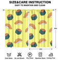 thumbnail image 2 of Sushi9 (2) Curtains-blackout Curtains Bedroom Decor Living Room Darkening Grommet Window Drapes 2 Panels Set 52"x 84", 2 of 2
