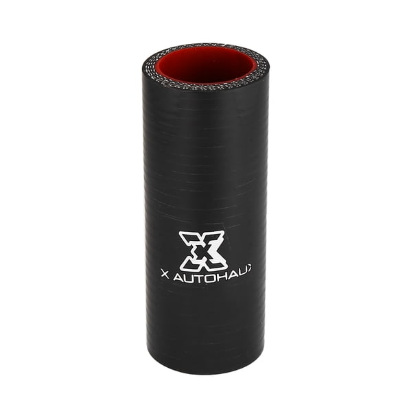 30mm 1.18" ID Coche Recto Siliciona Manguera Acoplador Tubo Negro Rojo