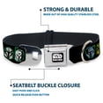 thumbnail image 4 of Star Wars Pet Collar, Dog Collar Metal Seatbelt Buckle, Star Wars the Mandalorian Helmets Black Multi Color, 11 to 16.5 Inches 1.0 Inch Wide, 4 of 8