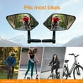 thumbnail image 5 of Homieway Bar End Bike Mirror, HD Glass Lens for Handlebars Wider Angle Rotatable E-Bike Mirror, Scratch Resistant Universal Rearview Mirrors, Left, 5 of 7